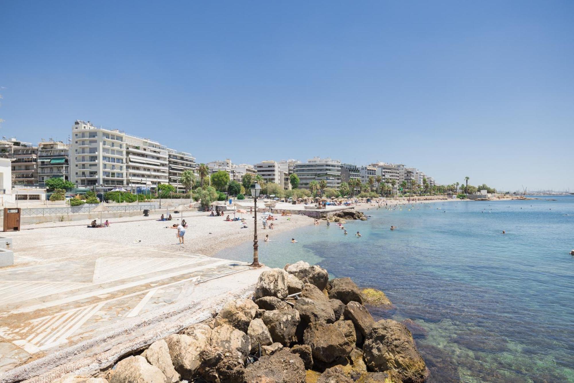 Athens Riviera, Seaview, Beachfront, Lux Apartment On Starbucks Building Экстерьер фото